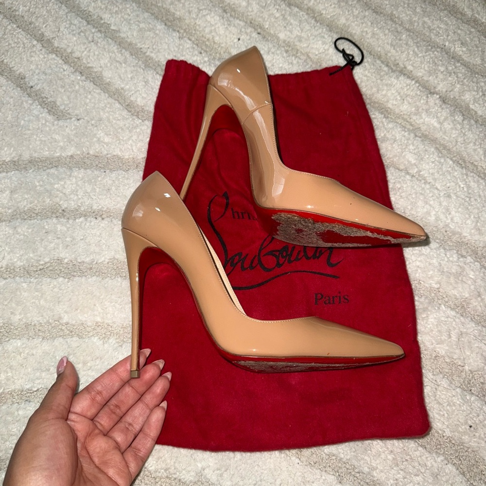 Christian Louboutin Tan So Kate Heels - Picture 4 of 4